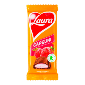 LAURA TABLETA LAPTE CREMA CAPSUNI 92GR