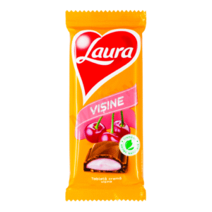 LAURA TABLETA LAPTE SI CREMA VISINE 95GR
