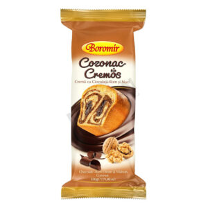 BOROMIR COZONAC CREMOS CIOCOLATA CU ROM SI NUCI 550GR