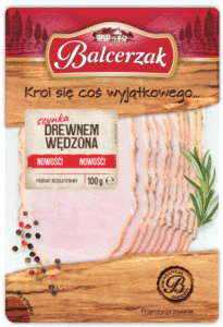 BALCERZAK SZYNKA DREWNEM WEDZONA 100G PLASTRY