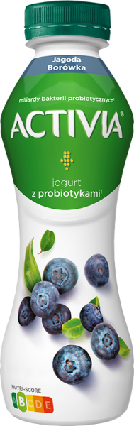 JOGURT PITNY ACTIVIA JAGODA/BOROWK 280G BUT DANONE