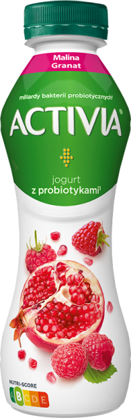JOGURT PITNY ACTIVIA MALINA/GRANAT 280G BUT DANONE