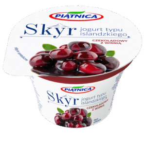 JOGURT SKYR CZEKOLADOWY Z WISNIA 150G OSM PIATNICA