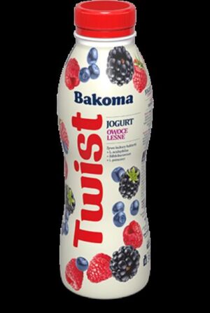 JOGURT TWIST OWOCE LESNE 370G BAKOMA