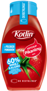KETCHUP KOTLIN PIKANTNY 60%KCAL MNIEJ 420G BUT PLA