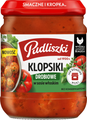 KLOPSIKI PUDLISZKI DROB W SOSIE WLOSKIM 440G HEINZ