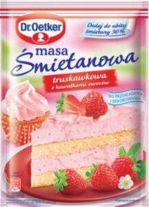 MASA SMIETANOWA O SMAKU TRUSKAWKOWYM 89G DR OETKER
