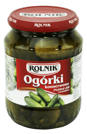 OGORKI KONSERWOWE 720ML ROLNIK
