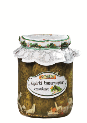 OGORKI KONSERWOWE CZOSNKOWE 650G VITAROL