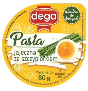 PASTA JAJECZNA ZE SZCZYPIORKIEM 80G DEGA
