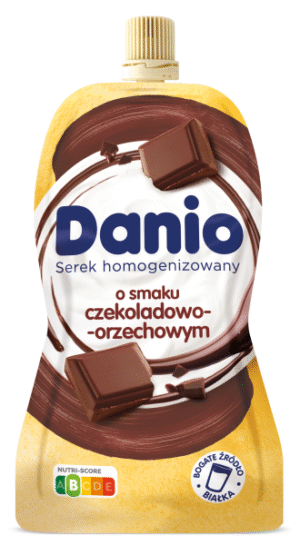 SEREK DANIO SASZETKA CZEKOLADA ORZECH 120G DANONE