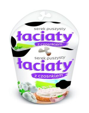 SEREK PUSZYSTY LACIATY Z CZOSNKIEM 150G MLEKPOL