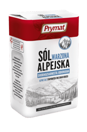 SOL ALPEJSKA JODOWANA DROBNOZIARNISTA 1KG PRYMAT