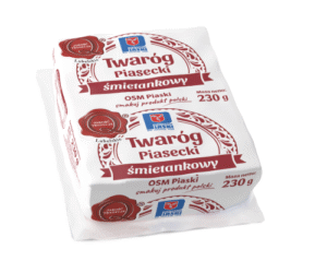 TWAROG PIASECKI SMIETANKOWY 230G OSM PIASKI