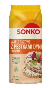 WAFLE RYZOWE PESTKI DYNI 130G SONKO